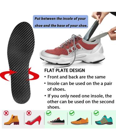 Carbon Fiber Insole - Rigid Orthotic Shoe Insert for Turf Toe & Foot Arthritis - 1 Pair for Sports & Hiking (Women's 9-9.5, Men's 8-8.5) - Buy Online on GoSupps.com