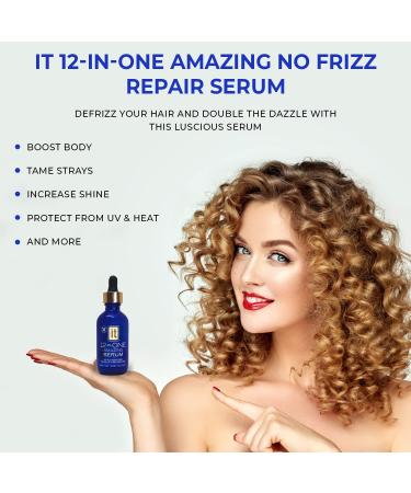 12-in-1 Hair Serum with Abyssinian & Sunflower Oil for Hydration, Frizz Control, Split End Repair, and Shine - Detangle & Nourish Hair - Buy Online on GoSupps.com