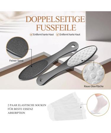 Foot Care Set - 5 Pairs La. Personal Foot Masks Peeling Socks & Heel Repair for Calluses & Dry Skin - Buy Online on GoSupps.com
