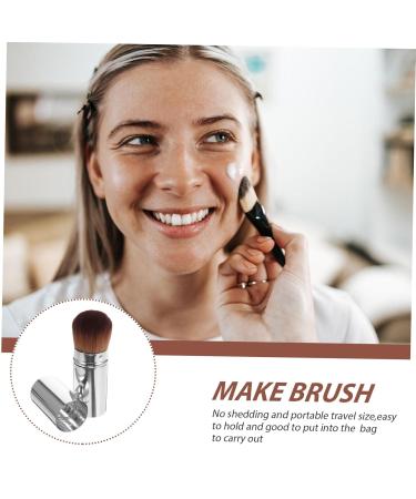 Housoutil Dense Retractable Foundation Brush - Perfect Cosmetic Tool for Powder & Liquid Makeup | Travel-Friendly Blush & Concealer Applicator - Buy Online on GoSupps.com