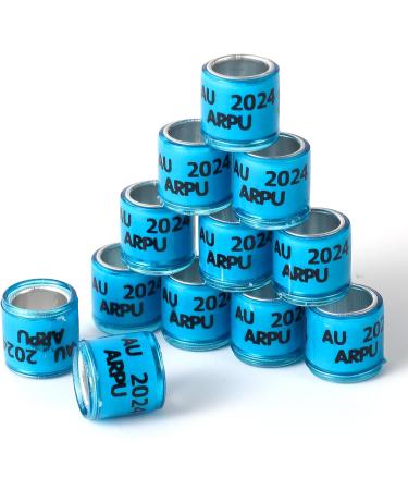 100PC Multicolor Aluminum Pigeon Leg Rings - 2024 AU Training Footring for Bird Identification - Durable Plastic Tauben Leg Bands - Buy Online on GoSupps.com
