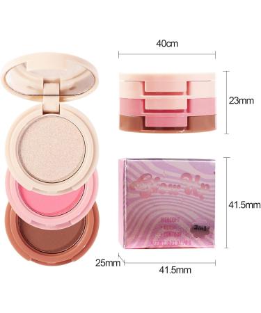 weixinbuy A fine blush powder palette brightens makeup effects and shines a long-lasting brilliant blush Great Choice and Gift for Girls. - Buy Online on GoSupps.com