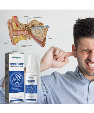 Tinnitus Relief Spray Tinnitus Relief for Ringing Ears Ear Tinnitus Sprays Ear Drops for Tinnitus Effective Herbal Drops for Tinnitus Blocked Ears Treatment Ear Noise Spray Ear Ringing Treatment Oil - Buy Online on GoSupps.com