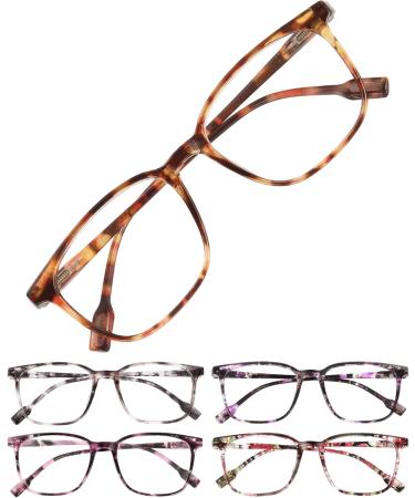 5-Pack Reading Glasses for Women - Durable 1.5x Readers with Blue Light Protection & Spring Hinges - Multicolor Options Available - Buy Online on GoSupps.com