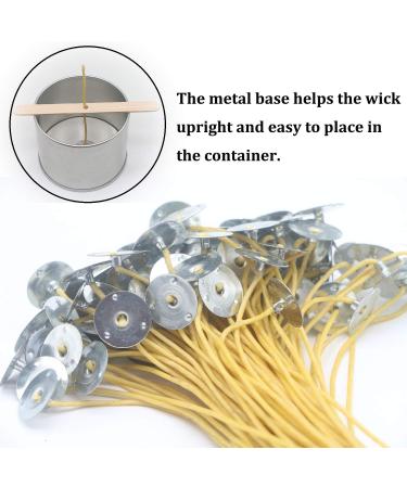 6 Inch Hemp Wick 100 Piece Set with Beeswax for Candle Making - Buy Online on GoSupps.com
