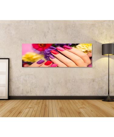  islandburner islandburner High-quality canvas print Manicure covered in nature-inspired nail polish Wall art Poster - Buy Online on GoSupps.com
