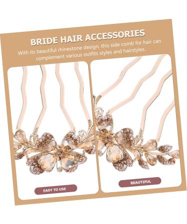 WOFASHPURET Hair Comb Rhinestones Hair Pin Hair Accessories for Women Rhinestone Hair Clips Womens Headpiece Rhinestone Clips for Hair Girl Hairpin Hair Piece Headgear Women's Metal - Buy Online on GoSupps.com