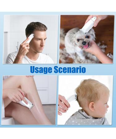 SweetLF Mini Hair Clippers | USB Rechargeable Small Hair Trimmer for Men Women Baby & Pets | Includes 3 Guide Combs | Portable & Efficient - Buy Online on GoSupps.com