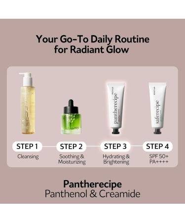 PESTLO Pantherecipe Cream 1.69 fl.oz. - Hydrating Ceramide & Panthenol Moisturizer for Day & Night EWG Green Lightweight Non-Greasy - Buy Online on GoSupps.com