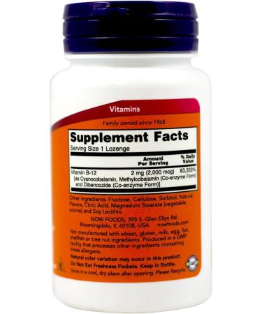 Now Foods B-12 2000mcg 100-Count (Pack of 2) - Double Pack for High Potency Energy Support - Buy Online on GoSupps.com