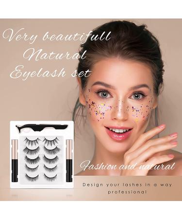 Magnetic SL Magnetic Eyelashes & Eyeliner Kit - Natural Look, Waterproof, Reusable, Long-Lasting - 13 Piece Set - Buy Online on GoSupps.com