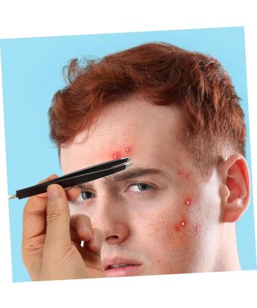 Gogogmee Double-Ended Eyebrow Tweezers Eyebrow Repairing Tweezer Eyebrow Grooming Tool False Eyelash Pick Tweezer Eyelash Pick up Tool Tweezer for False Eyelash Eyebrow Clip Stainless Steel - Buy Online on GoSupps.com