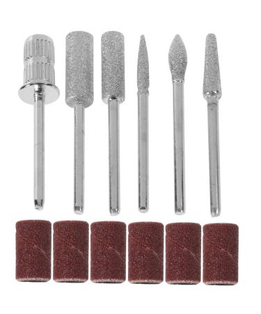 minkissy 1 Set Nail Polisher Nail Drill Bit Electric Nail Drill Nail Replacement Bits Manicure Sanding Bands Nail Sand Bands Pedicure Stainless Steel. Silicone. Quartz. Ceramics 7.1x5.7cm Picture 2