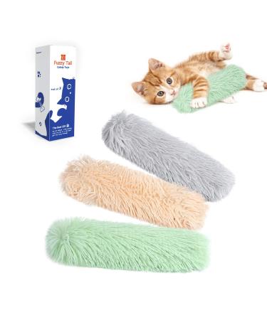 Cat Toys Cat Pillows, 3 Pack Soft and Durable Crinkle Sound Catnip Toys, Interactive Cat Kicker Toys for Indoor Cats, Promotes Kitten Exercise