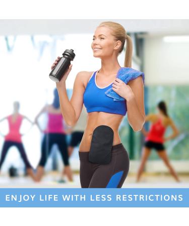 GBmates Water-Resistant Ostomy Bag Cover with Adjustable Opening & Belt Hoop - R Blue Colostomy Bag Cover - Washable & Durable Ostomy Supplies - Buy Online on GoSupps.com