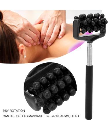 Telescopic Back Massage Scooter - Extendable Roller Massager for Sore Muscles Relief | Black | Men & Women | Ideal for Muscle Relaxation - Buy Online on GoSupps.com