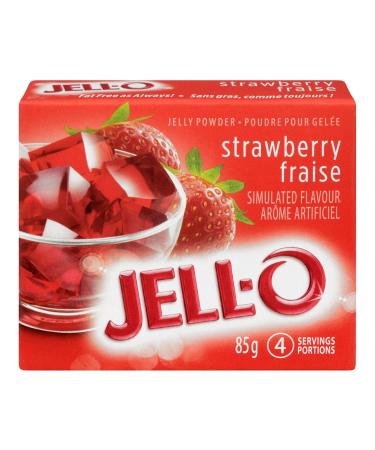 Jell-O Strawberry Jelly Powder Gelatin Mix