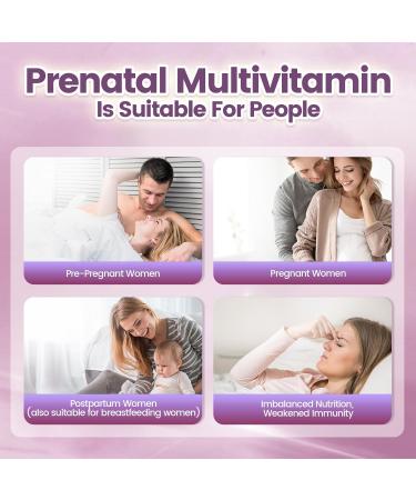 19-in-1 Prenatal Multivitamin 100 Day Supply Prenatal Vitamins Lemon Flavor Before During & Post Pregnancy with Folic Acid Probiotic Biotin Zinc Vitamin D3 K2 B6 B12 C & More 300 Softgels - Buy Online on GoSupps.com