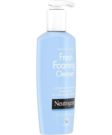 Neutrogena Fresh Foaming Facial Cleanser & Makeup Remover - 6.7 fl. oz | Non-Comedogenic, Hypoallergenic Daily Face Wash with Glycerin - Oil & Alcohol-Free Formula for Dirt, Oil & Waterproof Makeup Removal - Buy Online on GoSupps.com