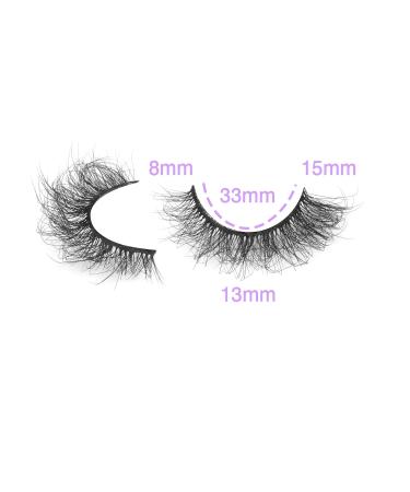 Wiwoseo Natural Fluffy False Eyelashes - 16MM Faux Mink Lashes - 10 Pairs - Buy Online on GoSupps.com