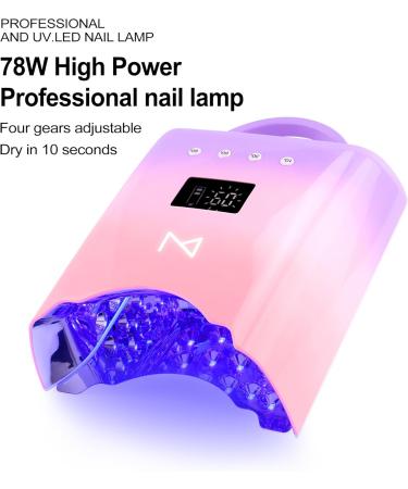 M - NEO 78W Cordless Nail Curing Lamp | Rechargeable 4 Timer Settings Auto Sensor Fits All Hand Sizes | Black - Buy Online on GoSupps.com
