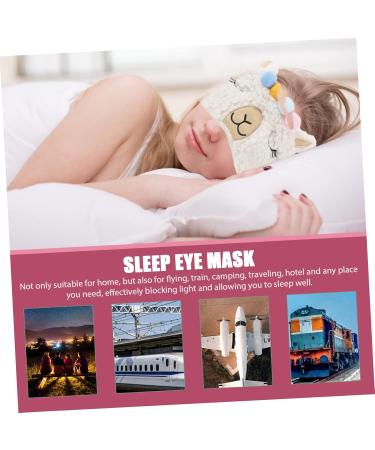 GLEAVI 4 Pcs Cartoon Eye Shade Yoga Eye Mask - Plush Light Blocking Sleep Masks for Comfort | 3D Eye Cover for Kids - Assorted Colors - Buy Online on GoSupps.com