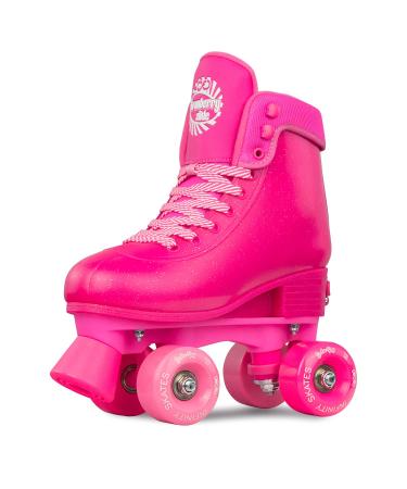 Crazy Skates Soda Pop Adjustable Roller Skates for Girls and Boys - Adjusts to fit 4 Shoe Sizes Strawberry Slide SMALL | US Mens j12-2 | US Ladies j12-2 | EU 31-34