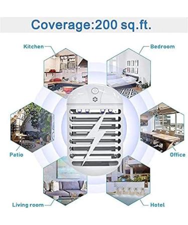 Led Uv Light Lamp Mosquito Killer Lamp Indoor Electronic Mosquito Repellent Killer Anti Killer Bug Trap for Living Room Bed Boom Kitchen Black Friendly321 - Buy Online on GoSupps.com