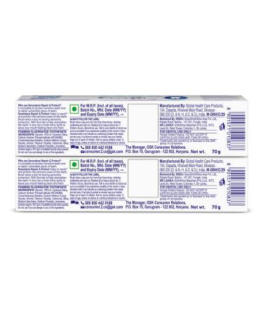 Sensodyne Repair & Protect with NovaMin (Pack of 6) - Relief for Sensitive Teeth - Buy Online on GoSupps.com