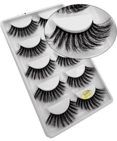 UAMOU 3D Faux Mink Lashes Natural Long Soft False Eyelashes Makeup Wispy Dramatic Fluffy cilios False Eyelashes Cheerfully (Color : G802 Size : 10 boxes logo) 10 boxes logo G802 - Buy Online on GoSupps.com
