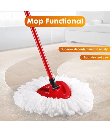DTOPNIOR 3 Pack Microfiber Spin Mop Head Replacement - Easy Cleaning Refills for Floor Mops - Compatible with EasyWring 1 Tank System - 3 Pack White - Buy Online on GoSupps.com
