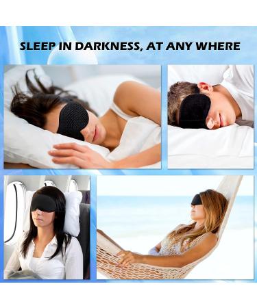 Zero Pressure 3D Contoured Sleep Mask for Men and Women - 100% Light Blocking Eye Shade for Travel and Nap - Buy Online on GoSupps.com