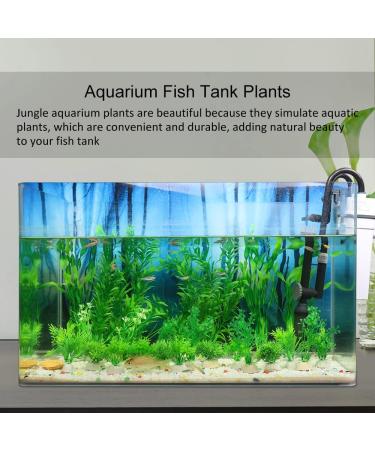 Ctpeng 23-Piece Artificial Aquarium Plants - Green & White Plastic Aquarium Decoration for International Shipping - Buy Online on GoSupps.com