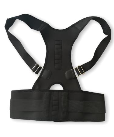 Magnetic Back Support Posture Corrector 10 Magnets Adjustable Straps Breathable Mesh Enhance Comfort & Alignment - Buy Online on GoSupps.com