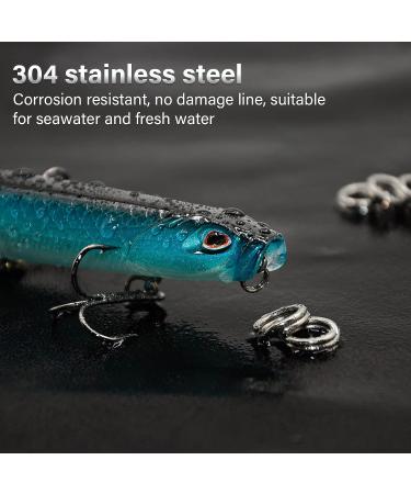 SEAOWL Stainless Steel Split Rings 7.5mm-120pcs | Heavy Duty Saltwater Fishing Lure Connector - Buy Online on GoSupps.com