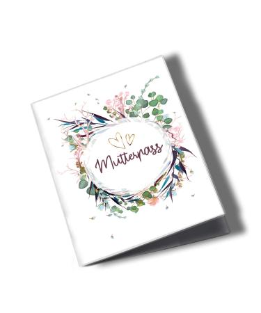 Cozy Raccoon 3-Part Mother s Passport | High-Quality Shell for German Mother Pass | Flower Party Design | Perfect Gift for New Moms in Germany - Buy Online on GoSupps.com