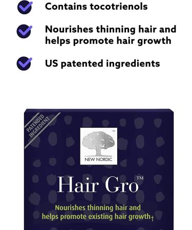 New Nordic Hair Gro - 60 Capsules for Thicker, Healthier Hair Growth - Buy Online on GoSupps.com
