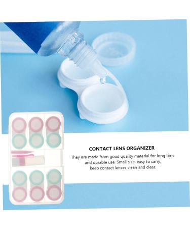 Buy Homsfou 6-Sentence Contact Lens Container Set - Transparent Plastic Storage for Improved Care and Organization - Buy Online on GoSupps.com