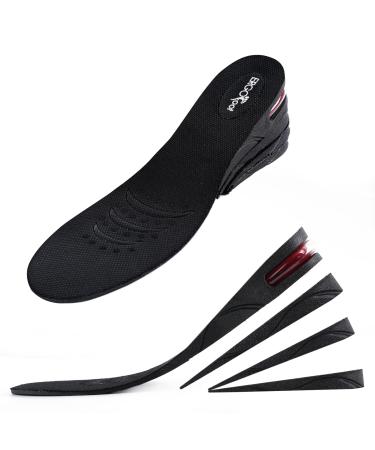ERGOfoot Height Increase Insoles  4 Layers Ajustable Shoe Lifts  Cushioned Heel Inserts for Men  Up to 3.54 Inch Taller (Size 8-12)