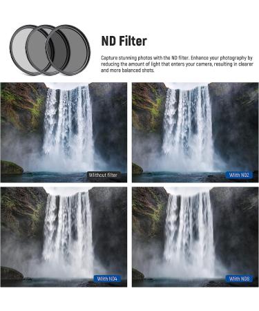 Neewer 58mm ND/CPL/UV/FLD Filter Kit with Close Up Filters, Lens Hoods, Lens Cap, and Pouch - Buy Online on GoSupps.com