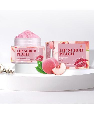 Moisturizing Lip Scrub Lip Care Scrub Peach Lip Balm Sleeping Masque | Smoothing 30ml Lip Care Product Repairs Lip Wrinkles Dry Cracked Peeling Lip - Buy Online on GoSupps.com