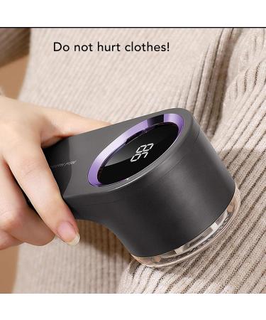 Electric Fabric Pilling Remover | Rechargeable Digital Display Lint Shaver for Clothes Furniture & Couch - Cream White - Buy Online on GoSupps.com