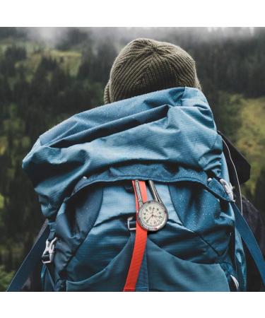 NICERIO Outdoor Carabiner Watch with Glow in The Dark Clip - White Pocket Watch for Rock Climbing & Mountaineering - Buy Online on GoSupps.com