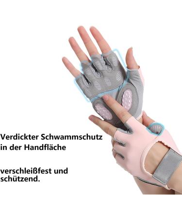 Dooclib Women s Fitness Gloves - Non-Slip Silicone Sports Gloves | Breathable Microfiber Gym Gloves (Rosa-M) - Buy Online on GoSupps.com