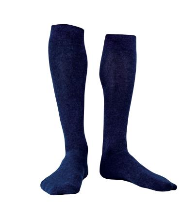 Silverline travel socks compression socks women & men support knee socks for airplane 38-40 blue