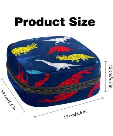 Portable Storage Bags for Women's Bandages & Menstrual Products | Cute Dinosaur Design - Ideal for School & Office - Buy Online on GoSupps.com