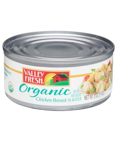 VALLEY FRESH Organic White Chicken in Water 5 Ounce