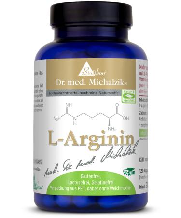 L-arginine Dr.med.Michalzik - 2600 mg pure L -arginine HCL - suitable - no silicon dioxide - without additives - from Biotikon