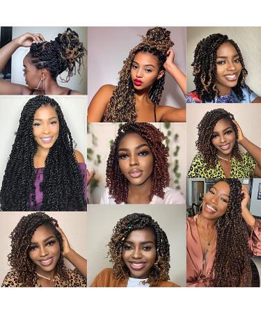 Pre-looped Passion Twist Crochet Hair 10 Inch 8 Packs T1B/30# - Short Hair Extension - Buy Online on GoSupps.com