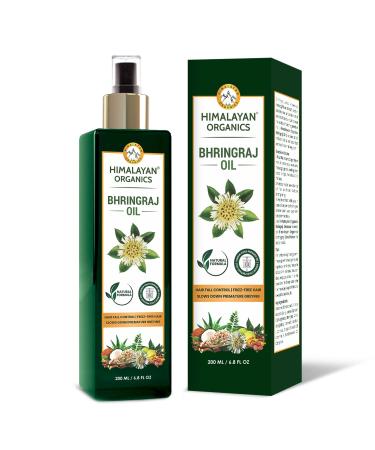 Himalayan Organics Bhringraj Oil for Hair Growth - 200ml | Ayurvedic Formula |